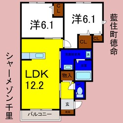 シャーメゾン千里の物件間取画像